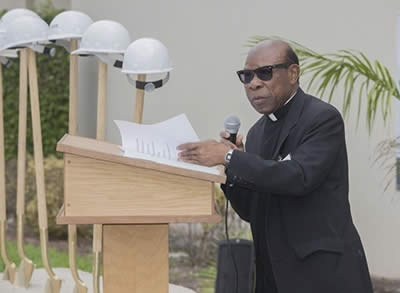 Fr. Francis speaks at ceremony