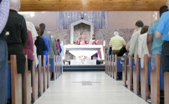 mass celebration at St. Henry's