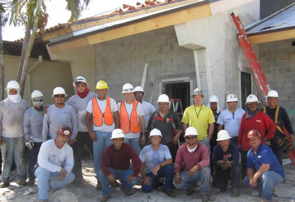 construction workers of new expansion